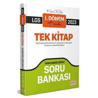 Editör 2023 Lgs 1. Dönem Tüm Dersler Soru Bankası (Karekod Çözümlü) Komisyon