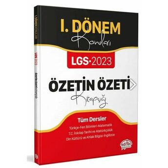 Editör 2023 Lgs I. Dönem Konuları Özetin Özeti Kitapçığı Komisyon