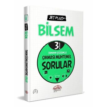 Editör 3. Sınıf Bilsem Jet Plus Tamamı Çözümlü Çıkması Muhtemel Sorular Komisyon