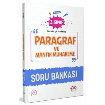 Editör 3. Sınıf Paragraf Ve Mantık Muhakeme Soru Bankası Komisyon