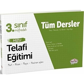 Editör 3. Sınıf Tüm Dersler Hızlı Telafi Eğitimi Kolektif