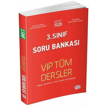 Editör 3. Sınıf Vıp Tüm Dersler Soru Bankası Kırmızı Kitap (Yeni) Kolektif