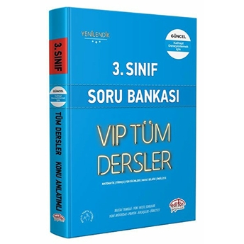 Editör 3. Sınıf Vıp Tüm Dersler Soru Bankası Mavi Kitap Kolektıf