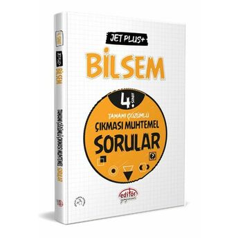 Editör 4. Sınıf Bilsem Jet Plus Tamamı Çözümlü Çıkması Muhtemel Sorular Komisyon