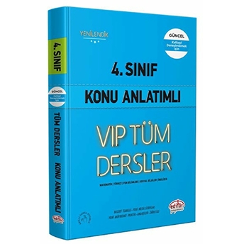 Editör 4. Sınıf Vıp Tüm Dersler Konu Anlatımlı Mavi Kitap Kolektıf