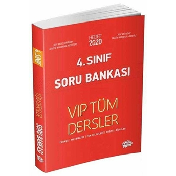 Editör 4. Sınıf Vıp Tüm Dersler Soru Bankası Kırmızı Kitap (Yeni) Kolektif