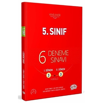 Editör 5. Sınıf 6 (3 3) Deneme Sınavı Tamamı Çözümlü (Yeni) Kolektıf