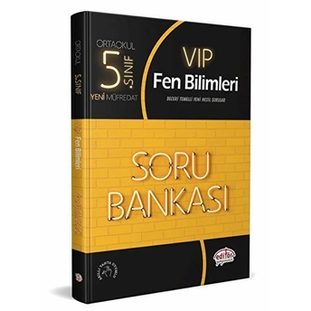 Editör 5. Sınıf Vıp Fen Bilimleri Soru Bankası (Yeni) Kolektif