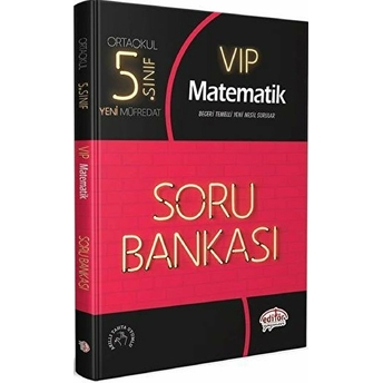 Editör 5.Sınıf Vıp Matematik Soru Bankası