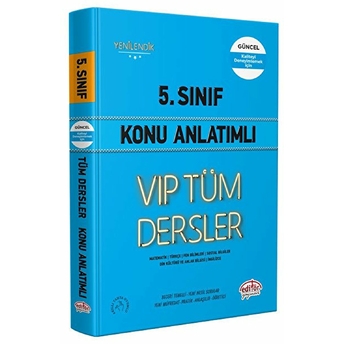 Editör 5. Sınıf Vıp Tüm Dersler Konu Anlatımı Mavi Kitap Kolektıf