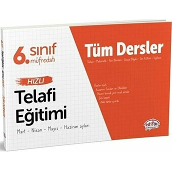 Editör 6. Sınıf Tüm Dersler Hızlı Telafi Eğitimi Kolektif