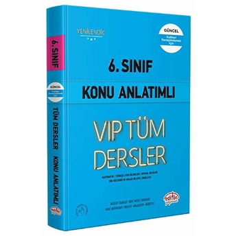 Editör 6. Sınıf Vıp Tüm Dersler Konu Anlatımlı Mavi Kitap Kolektıf