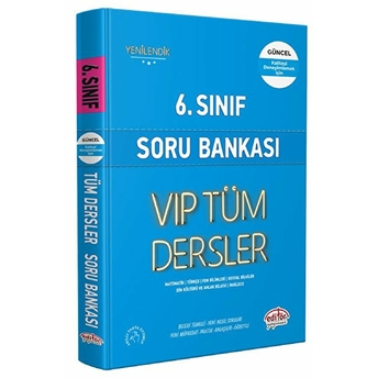 Editör 6. Sınıf Vıp Tüm Dersler Soru Bankası Mavi Kitap Kolektıf