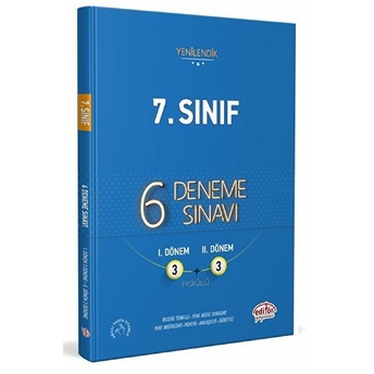 Editör 7. Sınıf 6 Deneme (3 3) Sınavı Tamamı Çözümlü (Yeni) Kolektif