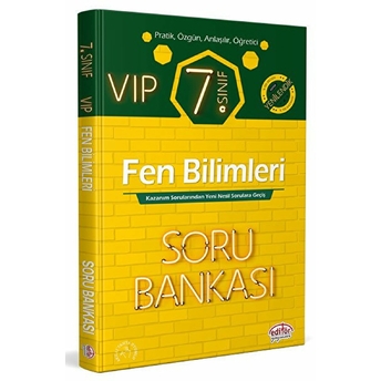 Editör 7. Sınıf Vıp Fen Bilimleri Soru Bankası