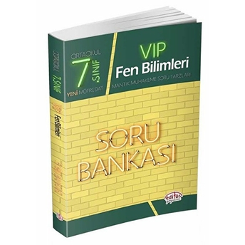 Editör 7. Sınıf Vıp Fen Bilimleri Soru Bankası (Yeni) Kolektif