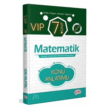 Editör - 7.Sınıf Vıp Matematik Konu Anlatımlı Komisyon