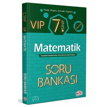 Editör 7. Sınıf Vıp Matematik Soru Bankası