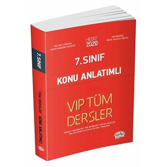 Editör 7. Sınıf Vıp Tüm Dersler Konu Anlatımlı Kırmızı Kitap (Yeni) Kolektif