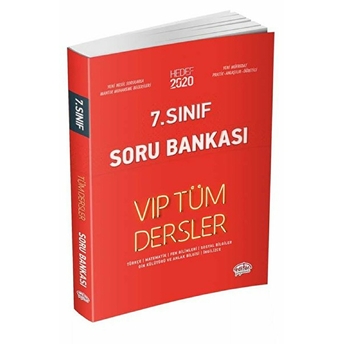 Editör 7. Sınıf Vıp Tüm Dersler Soru Bankası Kırmızı Kitap (Yeni) Kolektif