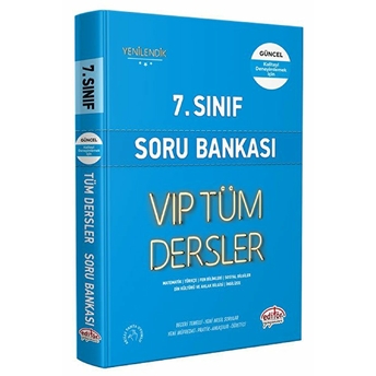 Editör 7. Sınıf Vıp Tüm Dersler Soru Bankası Mavi Kitap Kolektıf