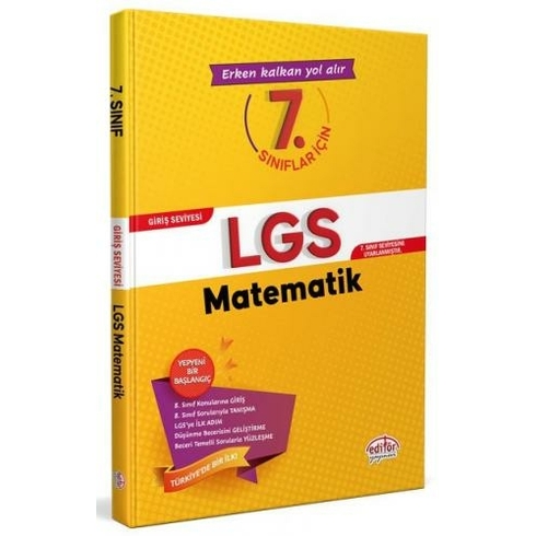 Editör 7. Sınıflar Için Lgs Matematik