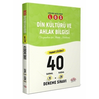 Editör 8. Sınıf Lgs Din Kültürü 40 Branş Deneme