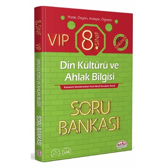 Editör 8. Sınıf Vıp Din Kültürü Ve Ahlak Bilgisi Soru Bankası