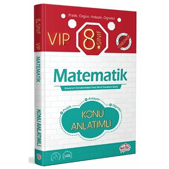 Editör 8. Sınıf Vıp Matematik Konu Anlatımı