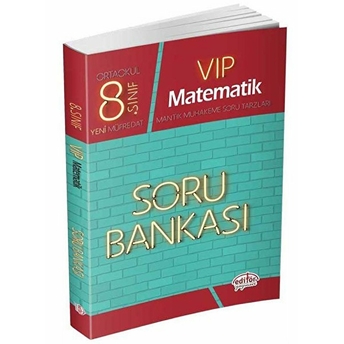 Editör 8. Sınıf Vıp Matematik Soru Bankası (Yeni) Kolektif