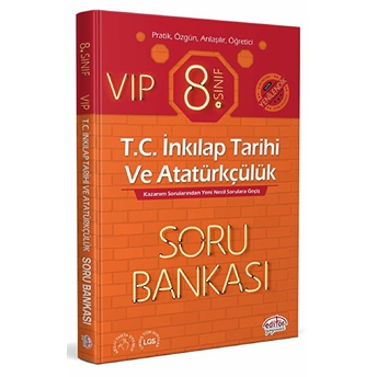 Editör 8. Sınıf Vıp T.c. Inkılap Tarihi Ve Atatürkçülük Soru Bankası (Yeni)