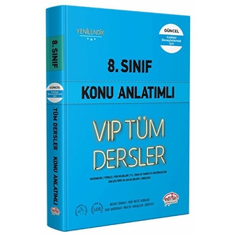 Editör 8. Sınıf Vıp Tüm Dersler Konu Anlatımlı Mavi Kitap Kolektıf