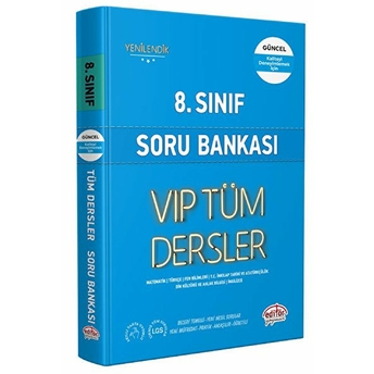 Editör 8. Sınıf Vıp Tüm Dersler Soru Bankası Mavi Kitap Kolektıf