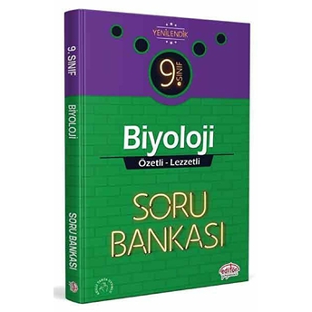 Editör 9. Sınıf Biyoloji Özel Lezzetli Soru Bankası (Yeni)