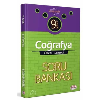 Editör 9. Sınıf Coğrafya Özel Lezzetli Soru Bankası (Yeni)