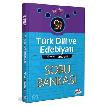 Editör 9. Sınıf Türk Dili Ve Edebiyatı Özel Lezzetli Soru Bankası (Yeni)