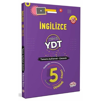 Editör Ingilizce Ydt Yks-Dil Tamamı Çözümlü 5 Fasikül Deneme