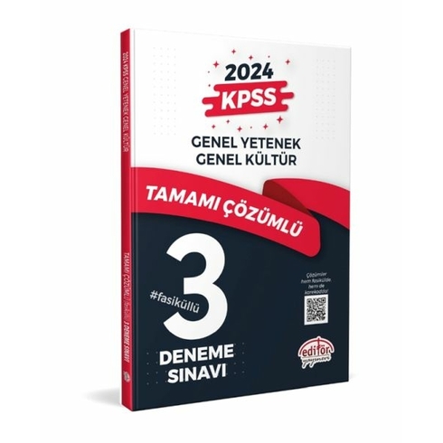 Editör Kpss Genel Yetenek - Genel Kültür Tamamı Çözümlü 3 Fasikül Deneme Komisyon