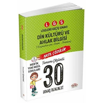 Editör Lgs Din Kültürü Ve Ahlak Bilgisi Mantık Ve Muhakeme Soruları Nasıl Çözülür Tamamı Çözümlü 30 Branş Denemesi