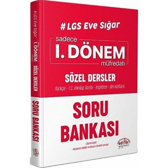 Editör Lgs Eve Sığar 1. Dönem Sözel Dersler Soru Bankası Kolektif