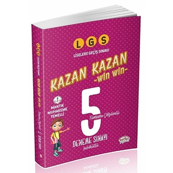 Editör Lgs Kazan Kazan Tamamı Çözümlü 5 Deneme Sınavı Fasiküllü (Yeni) Kolektif