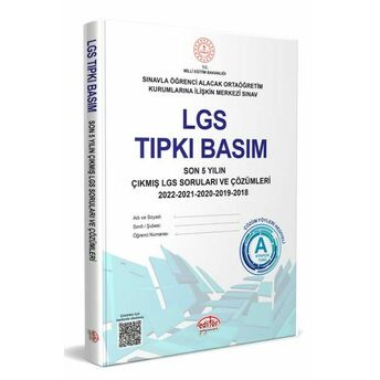 Editör Lgs Tıpkı Basım Çıkmış Sorular Ve Çözümleri Komisyon