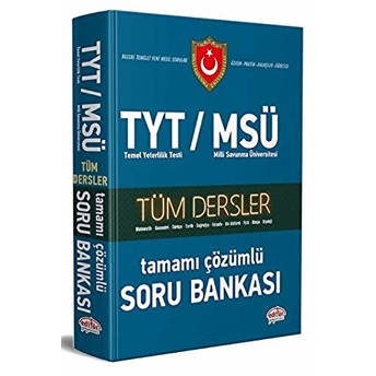 Editör Tyt Msü Tüm Dersler Çözümlü Soru Bankası Kolektıf