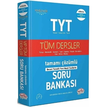 Editör Tyt Tüm Dersler Tamamı Çözümlü Soru Bankası Kolektıf