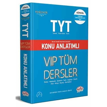 Editör Tyt Vıp Tüm Dersler Konu Anlatımlı Turğut Meşe