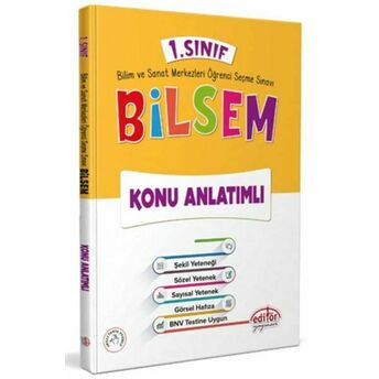 Editör Yayınları 1. Sınıf Bilsem Konu Anlatımlı Komisyon