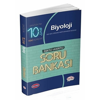 Editör Yayınları 10. Sınıf Biyoloji Özetli Lezzetli Soru Bankası