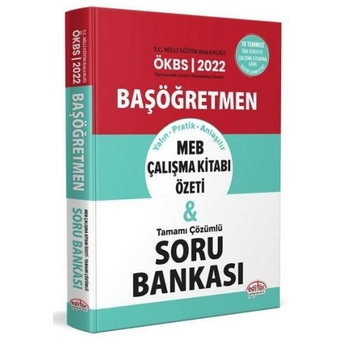 Editör Yayınları 2022 Başöğretmen Meb Çalışma Kitabı Özeti Ve Tamamı Çözümlü Soru Bankası Komisyon