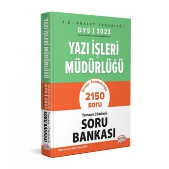 Editör Yayınları 2023 T.c. Adalet Bakanlığı Yazı Işleri Müdürlüğü Gys Tamamı Çözümlü Soru Bankası Orhan Doğan