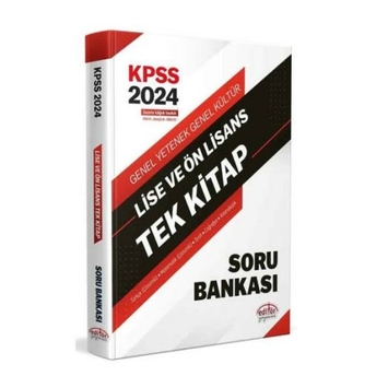 Editör Yayınları 2024 Kpss Lise Ve Önlisans Tek Kitap Soru Bankası Komisyon